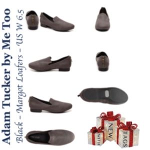 ADAM TUCKER Smoking Slipper Zippered Flats 6.5 NWT